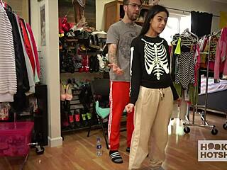 BTS Brunette Harmony Wonder Begs Bryan Gozzling to Fuck Her Skinny Body
