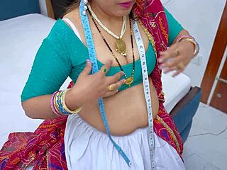 indian bahu alone with sasur ji measures up then feels his hard thrust in her hairy tight spot