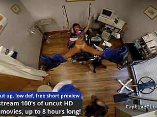 asia and amy in latex smuggling backstage with handcuffs and spreading