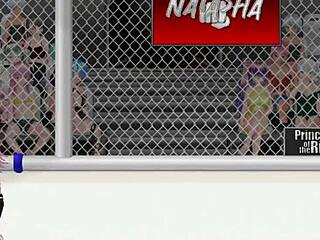 who wins when princess isabel battles natasha in fierce lesbian street catfight?