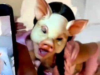 her blue eyes lock on as she debuts sucking cock in her first hardcore porn scene