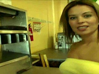 watch cute bailey's tongue swallow every drop of cum after her milf pussy gets pov fucked deep