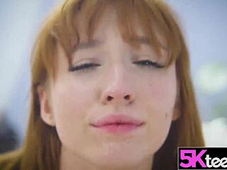 Perfect European Redhead Teen Lilly Mays Titty Fucks Hardcore