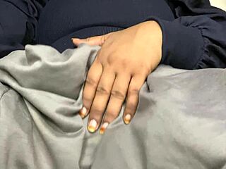Mallu girl fingers her exotic pussy close-up