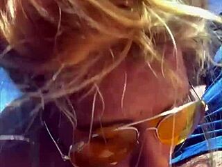 Blonde Cheats with Daytime Public Cock Suck and Facial