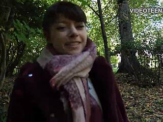 lovely french 18 year old neighbor teen does porn casting interview