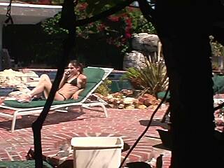 Voyeur Spots Brunette's Outdoor Face Fuck Turning Into Shaved Deepthroat Anal Plowing and Cumshot