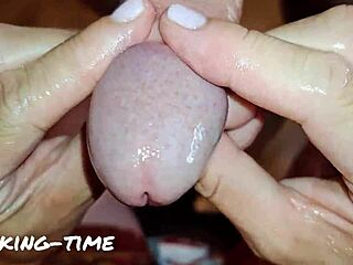 love this dirty talk while tickling foreskin in that milking handjob
