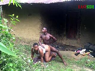 patricia 9ja sucks and fucks bang king empire's big black cock outdoors in public