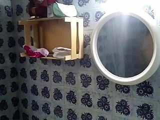 Hidden Cam Catches Stepsister's Curvy Ass in Steamy Bathroom Shower