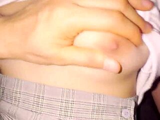shy nerdy latina schoolgirl sucks my cock after class homemade