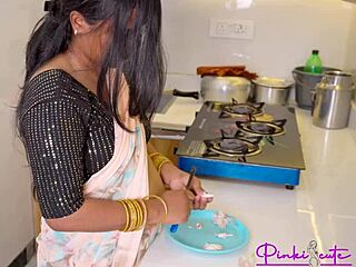wife pinki endures painful first anal in saree for husband's rough pleasure?