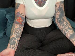 Goth Educator Elizabeth Grey Strips Rough