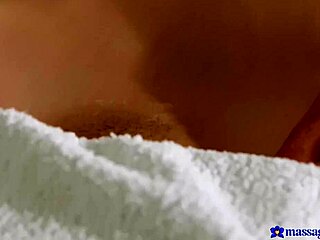 my petite teen pussy throbs from masseur's deep lick