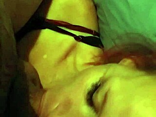 slut kneels training deep on thick cock with gagging sucks and sloppy saliva drips