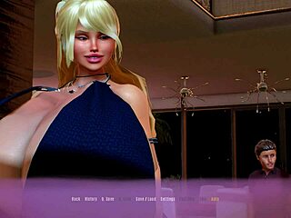 Blonde milf plays cumshot games with old guy for golden thrills