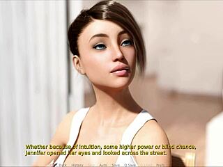 Jennifer's intimate game adventure unfolds inside