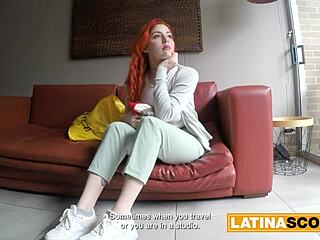 colombian redhead ripped naked for rough pounding