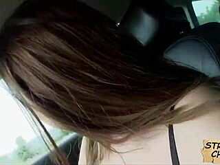 stranded teen babe marina visconti picks up stranger and rides his cock outdoors for ride home pov
