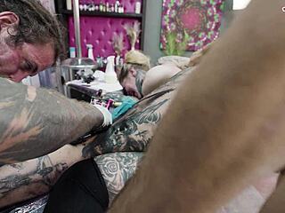 Ink Turns to Gape: Big Tits Tattoo Babe's Hard Anal Pound