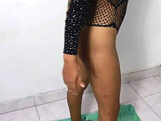 stepsister exercising looking hot so i slide my cock in her skinny ass doggystyle homemade spanish style