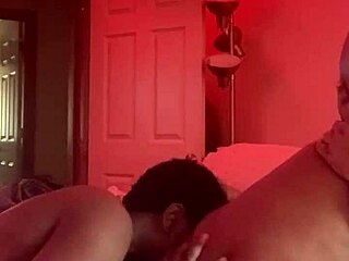 omg my bbc boyfriend devours this fat ebony milf pussy at the party!