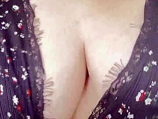 extreme closeup of babe's big natural tits and perky nipples