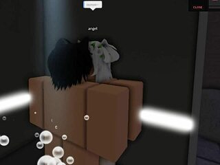 roblox furry roleplay turns into shower hotel room fuck session