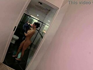 Caught showering then this latina licks and sucks wildly Jully de Queiroz?