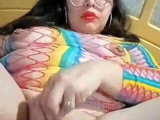 your favorite chubby latina babe strips saggy tits in homemade solo tease