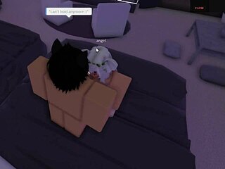 roblox furry roleplay turns into shower hotel room fuck session
