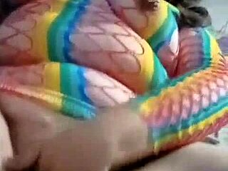 your favorite chubby latina babe strips saggy tits in homemade solo tease
