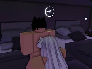 roblox furry roleplay turns into shower hotel room fuck session