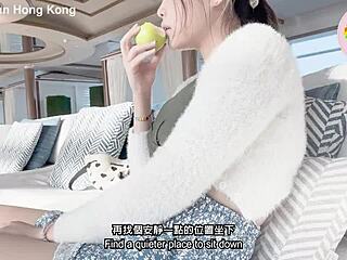 Join Macy Chan's Sensual Poolside Cruise Twilight Tease In Hong Kong Vibes