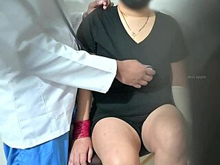 indian doctor grabs lady patient's tits boobs hospital exam turns hands-on