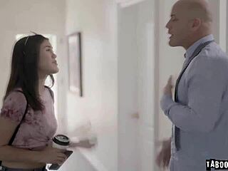 Daddys Aged Cock Fucks Kendra Spades Asian Pussy After Sloppy Blowjob