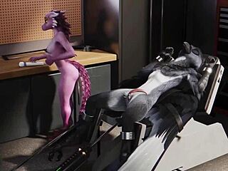 oh god my furry bird body's bound tight while she milks me dry!!