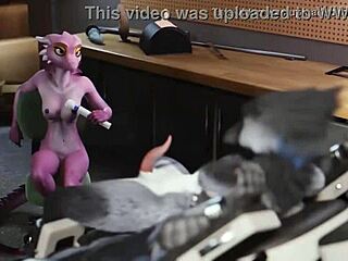 oh god my furry bird body's bound tight while she milks me dry!!