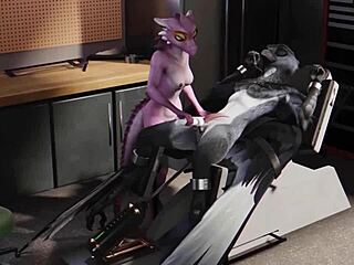 oh god my furry bird body's bound tight while she milks me dry!!