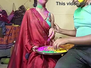 first time i joined neighbor wife for wild holi festival threesome