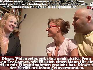 german amateur couple tries first time sex on camera with hot blonde milf friend 😍 ffm threesome