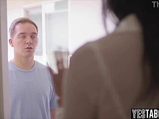young stud tricks pounds big tits curvy milf