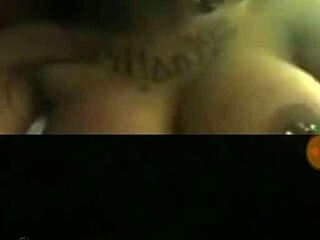 huge ebony tits bounce for hush money in steamy live instagram cash fuck