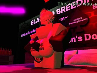 Nasty white bitch wanders hood streets meeting thugs in roblox