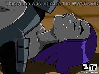 Pussy And Ass Get Hardcore Cum-Filled Teen Titans Raven Fuck!