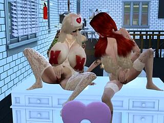 horny sims 4 nurse bella seduces fucks patient mila