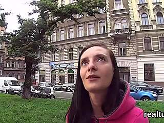 A cute Czech shop girl strips and rides POV after temptation strikes