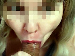 asmr close-up blowjob ends with hot cum in mouth