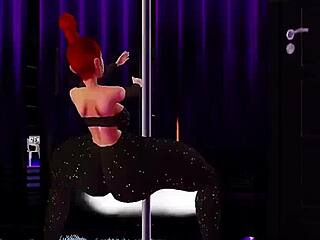 bbw lesbian gets clothes ripped by monster cock before bent over doggystyle creampie at strip club
