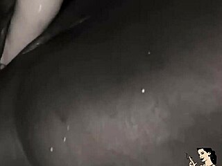 black bbw milf stuffs giant pussy with huge black penis in homemade toy pounding trailer
